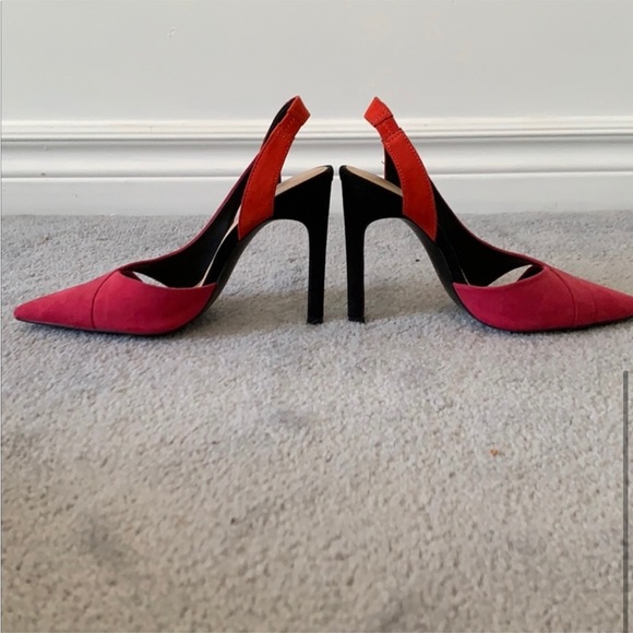 Red Zara heels 👠 size 5 - Picture 3 of 4